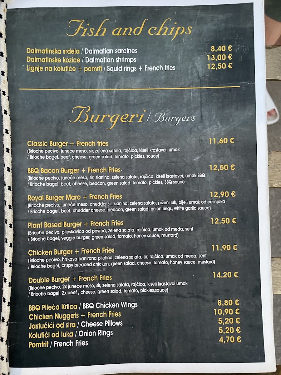 Menu Pizza & Burger Bar Maro-3